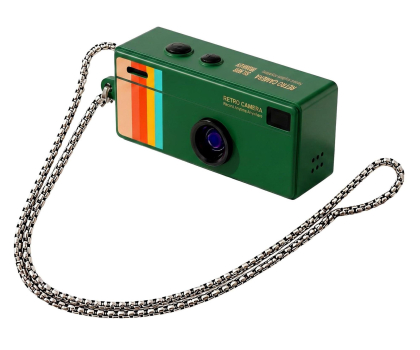 Aparat Silver Monkey Kompaktowa Kamera Cyfrowa RetroCAM zielona